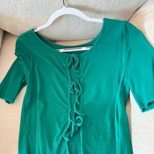 Moussy Tie Back Mid Sleeve Shirt